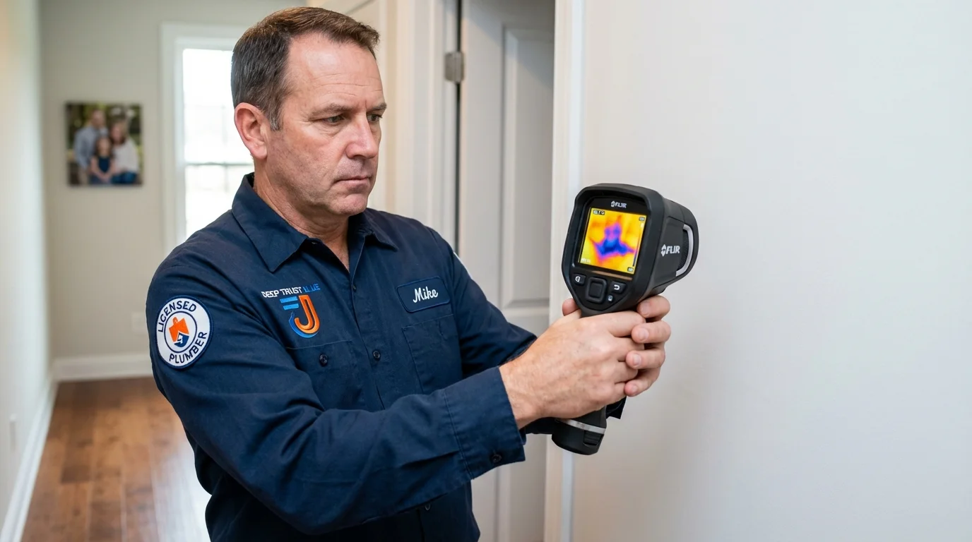 Thermal imaging leak detection by Johns Plumbing LLC in Campbell